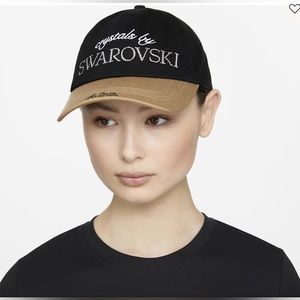 SWAROVSKI CRYSTAL HAT- ADVISORY BOARD 
''Crystals By'' crystal hat, Anthracite